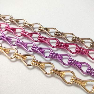 Chaîne de crochets en aluminium Décoration de la maison Contrôle des ravageurs Parement d'hôtel personnalisé Fabricants de rideaux de perles de crochets en aluminium en gros