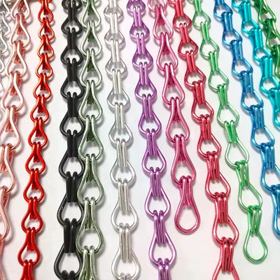 Rideau en aluminium à chaîne écran à mouche Durabilité Portes à écran ventilées