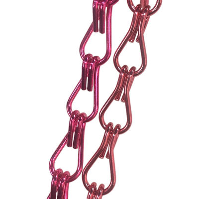 Rideau en aluminium 20 mm en chaîne métallique Mesh flexible décoratif en fil de fer pour séparer les pièces