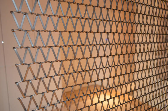 Tissu en treillis métallique flexible de haute durabilité, poids léger sur mesure