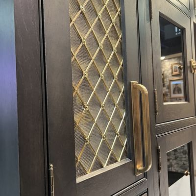 Zone d'ouverture 49% grille de treillis métalliques tissés en acier inoxydable pour la décoration d'armoires