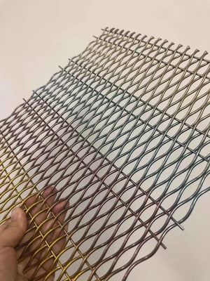 Grilles de treillis métalliques décoratifs en aluminium de 18 mm pour portes d'armoires