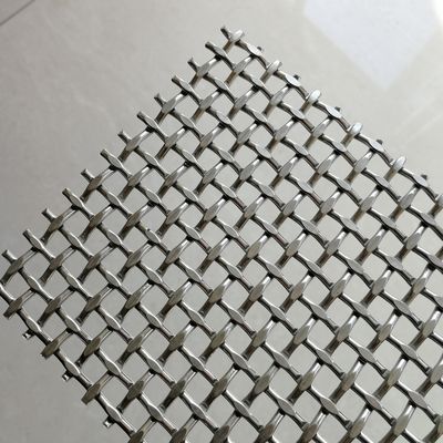 Maille tissée diamant certifiée ISO9001 avec 42,2 % de surface ouverte pour l'industrie lourde