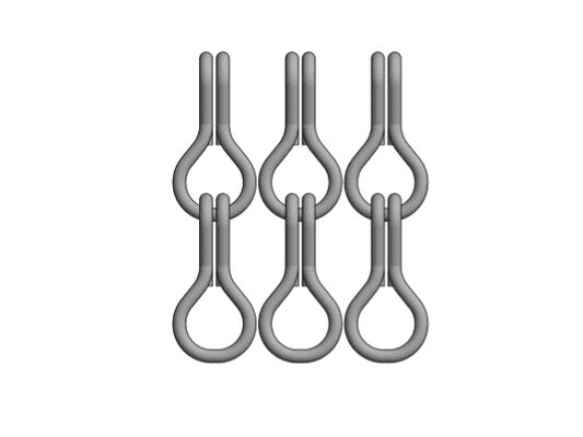 Moustiquaire à chaîne en aluminium de taille 12x24mm avec 60% de surface ouverte et un diamètre de fil de 1,2mm pour le contrôle des insectes