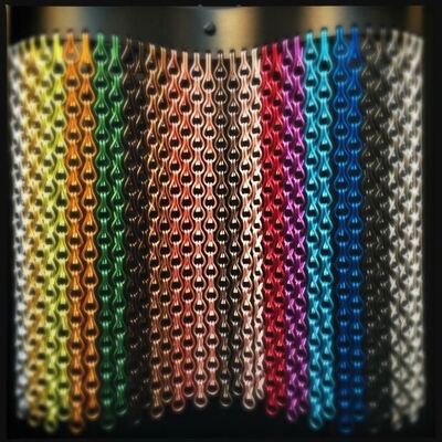 Rideau de chaîne en aluminium personnalisable ignifuge avec bonne ventilation pour les meubles et les installations artistiques