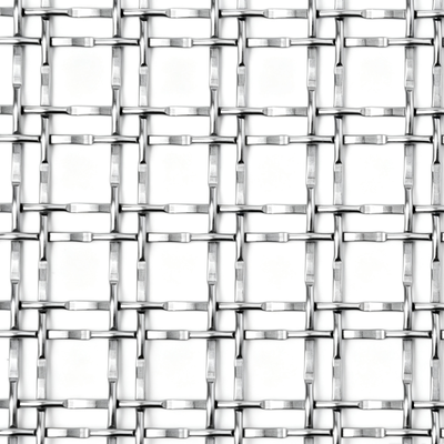 Taille personnalisée et finition Écran de séparation de façade en treillis métallique architectural tissé