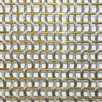 Grille décorative en fil tissé souple et enroulable, poids de 5,2 kg/m²