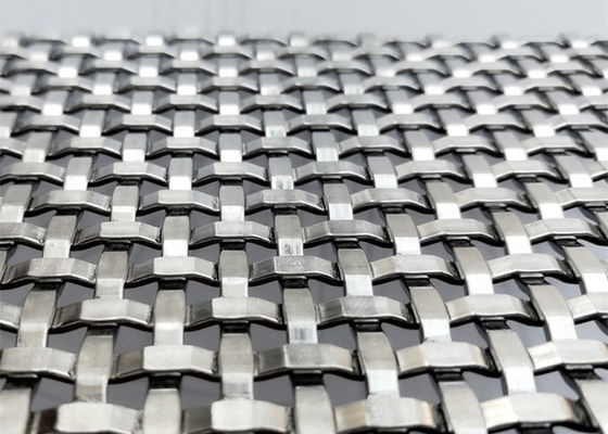 2 Maille 400 Maille Architecturale en Fil Métallique Tissé Avec 59% de Surface Ouverte