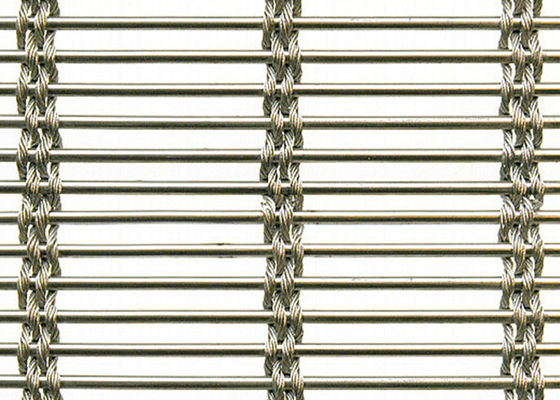 Acier inoxydable intérieur Mesh Cladding Panels Anti Collision tissé de SHUOLONG