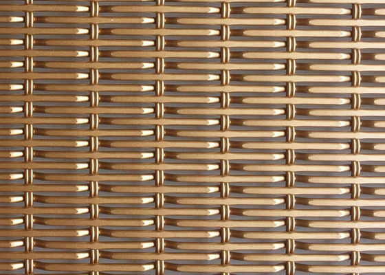 terrain découvert tissé décoratif du grillage 26% d'alliage d'aluminium de 6.5ft